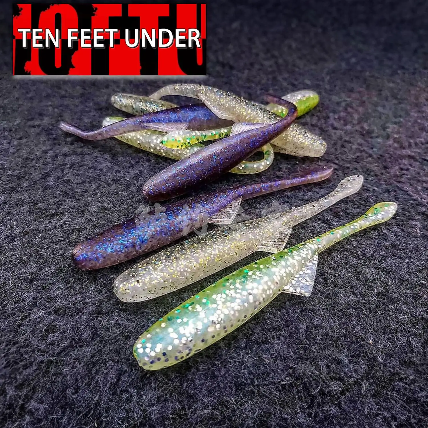 10FTU Japón importó Skip Shad 3,8 pulgadas estable pequeña alta frecuencia baja versión de gravedad específica - imagen 4