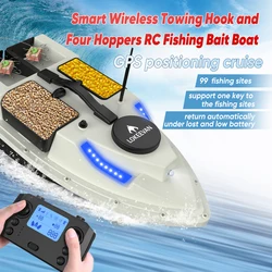 Barco Cebador LOKEEVAN con GPS y LED Nocturno – 4 Compartimentos