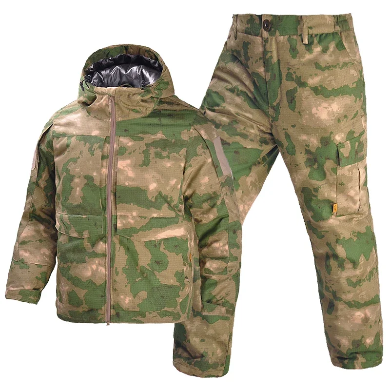 Traje Ghillie camuflaje impermeable – Chaqueta pantalón táctico caza - imagen 2