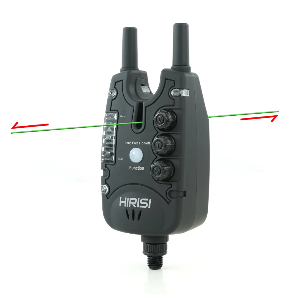 Hirisi Alarma de picadura de pesca de carpa con volumen, tono, sensibilidad y indicador LED ajustable - Accesorio de pesca esencial - imagen 4