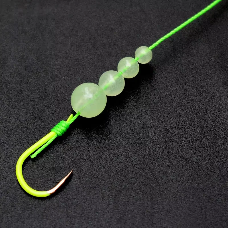 100 unids/bolsa herramientas de pesca cuentas luminosas frijoles espaciales de pesca 4mm 5mm 6mm señuelo luz brillante bolas flotantes para pesca al aire libre - imagen 3