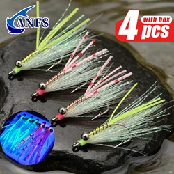 ANFS Crazy Charlies - Moscas para agua salada con caja surtida