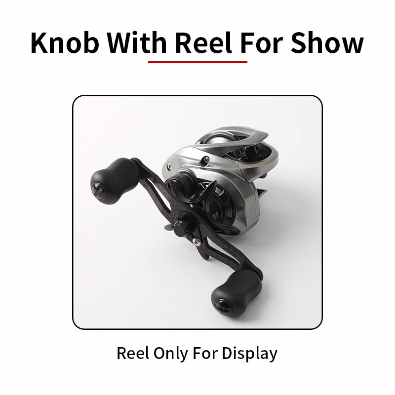 kawa New Fishing Reel Carbon Fiber Knob For S/D Reel Handle Knob Include 2pc Bearings Fishing DIY Reel Rocker Accessory - imagen 5