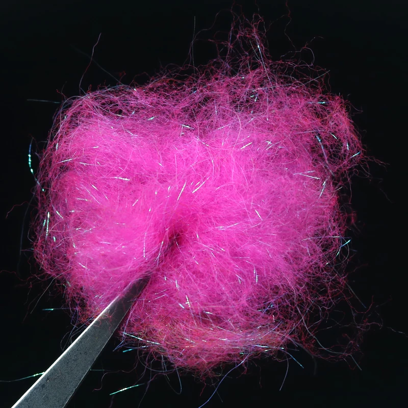 Wifreo 2 g/paquete Ultra fino Scud Dub Flash ala fibra torácica doblaje Ninfa mosca atado Material Arco Iris doblado fibra - imagen 3