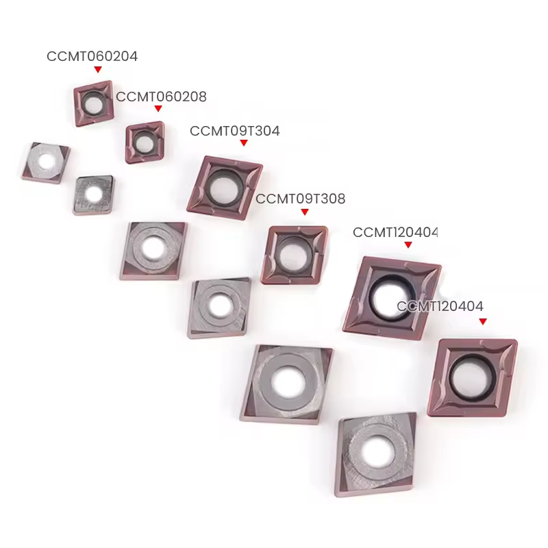 CCMT060204-HM insertos de carburo YBC251 para torneado general de materiales de acero soporte OEM personalizable - imagen 5