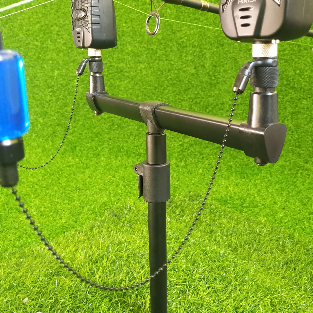 Aparejos de pesca de carpa, juego de vaina de caña con bolsa, 2 palos de Banco de piezas y barras de zumbido, soporte de caña de pescar - imagen 2