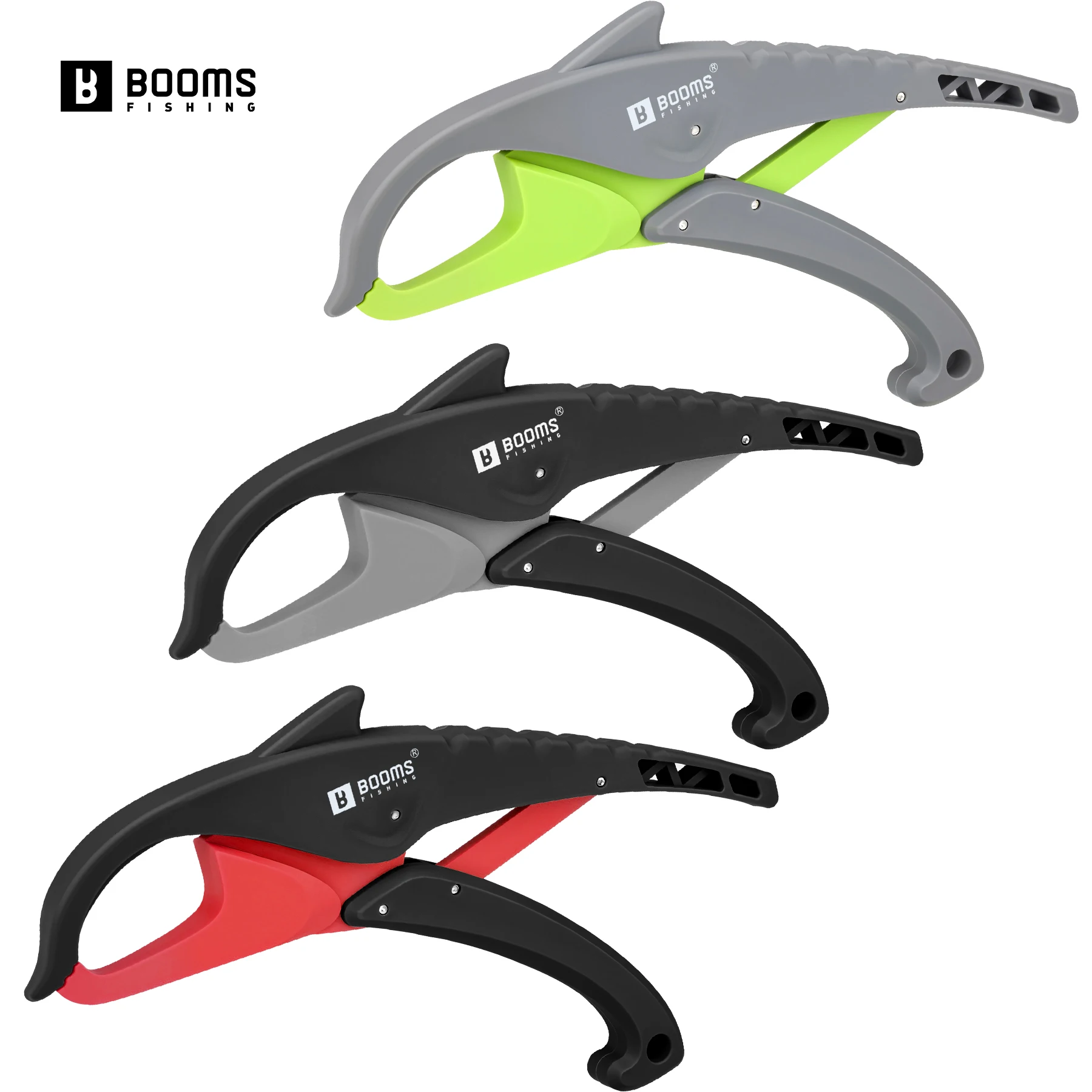 Booms Fishing G15 pinza de pesca 23cm pinzas de plástico para bagre herramienta de agarre con cordón accesorios de herramientas de pesca de agua salada