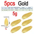 5g 5pcs Gold