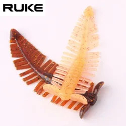 Ruke Solf cebos 6 unids/lote señuelos longitud 80mm 2,5 g/pc truchas de lubina TPE aparejos de pesca señuelos de agua salada cebos juego de señuelos de pesca aparejos