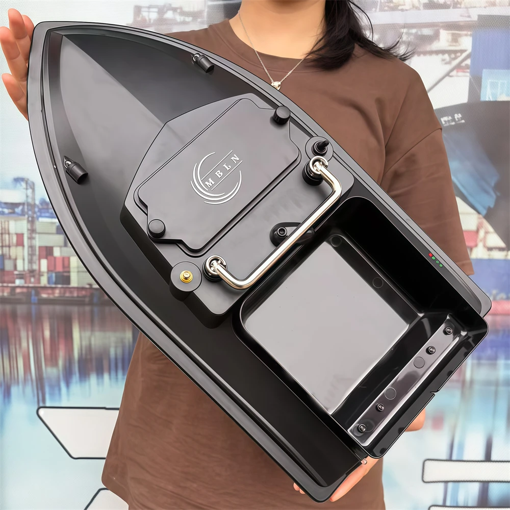 MBLN Barco cebo RC para carpa – Tolva doble y 300 m alcance