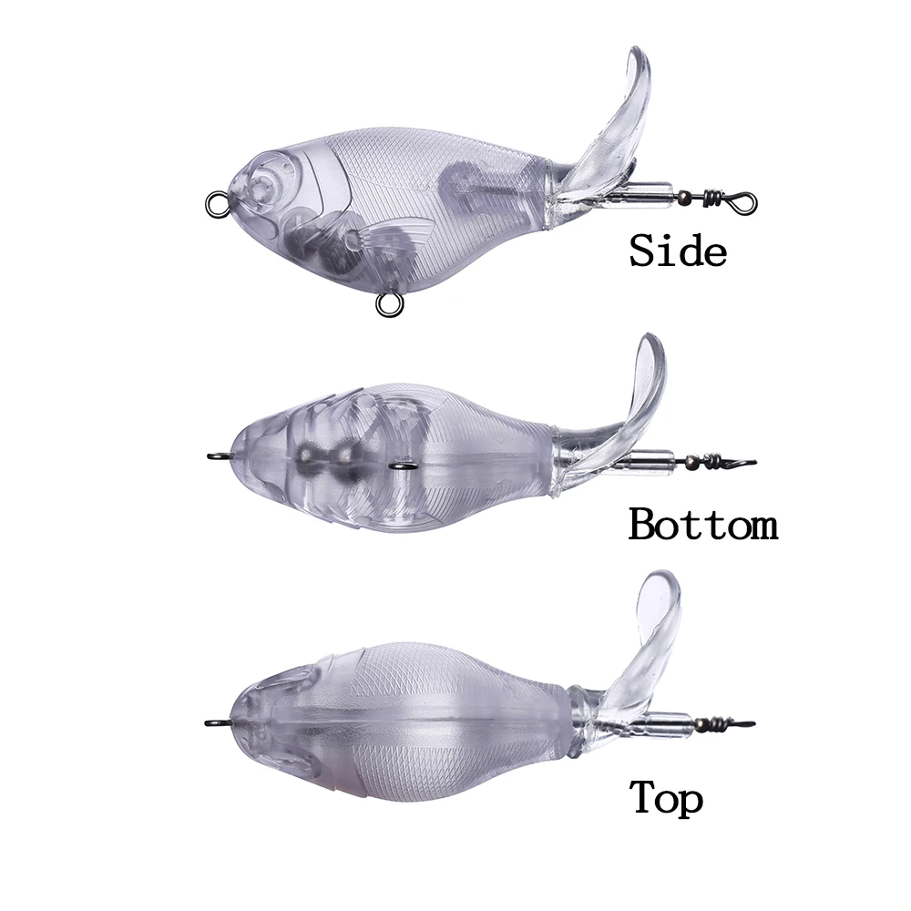 Chan'sHuang-Cebo en blanco sin pintar, 10 piezas, 90mm, 12g, señuelo de pesca Artificial hecho a mano - imagen 3