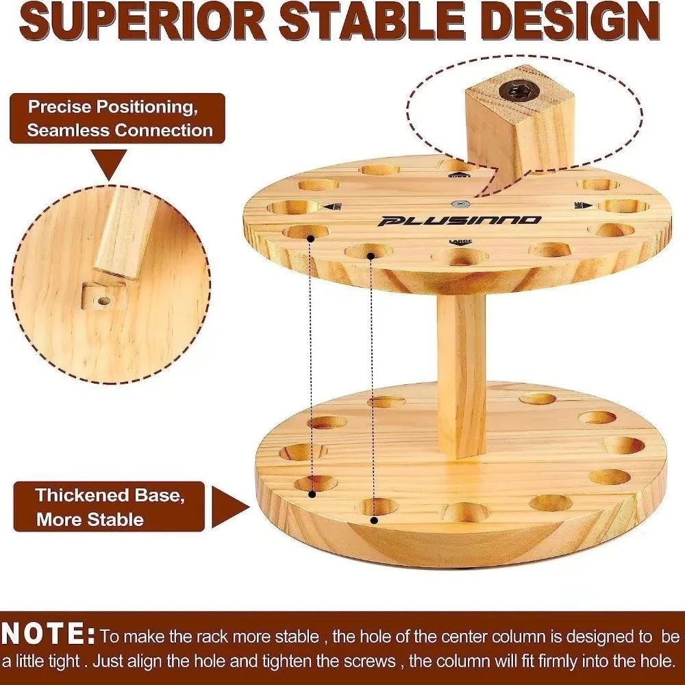 Soporte para cañas de pescar pared diseño redondo modular fijo - imagen 5