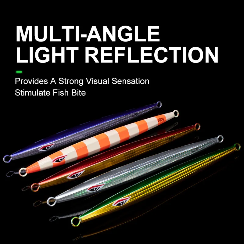 OBSESSION J115 400g 500g de hundimiento rápido gran juego Trolling Jig Deepsea Vertical Metal Jig cucharas pesca de lubina Jigging señuelo Isca - imagen 5