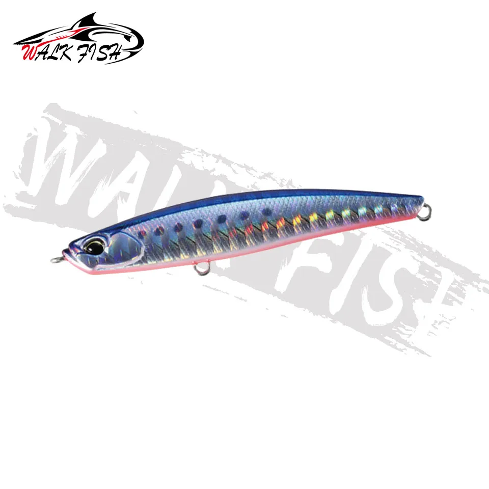 WALK FISH-señuelo de Pesca de lápiz de hundimiento, aparejos de Pesca de lubina de agua salada, sin brillo, Wobbler, 68mm, 8,7g - imagen 2