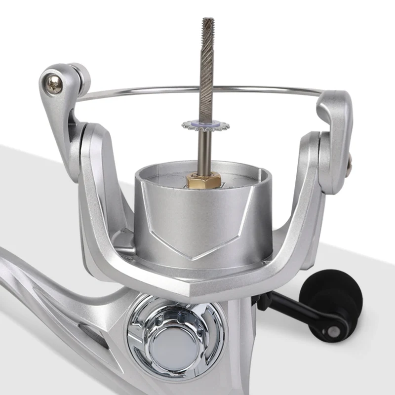 BILLINGS carrete de Metal carrete de pesca giratorio 1000-7000 arrastre máximo 12KG bola de Metal y agarre Eva para carpa Lucio carrete de pesca de lubina - imagen 5