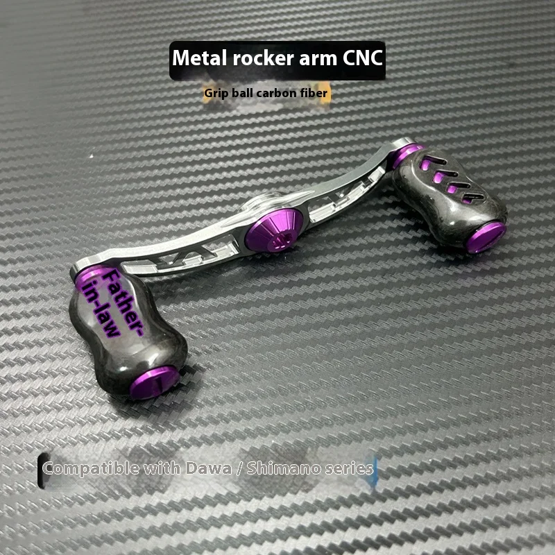 Carrete Baitcast modificado – Perilla fibra de carbono y balancín CNC - imagen 2