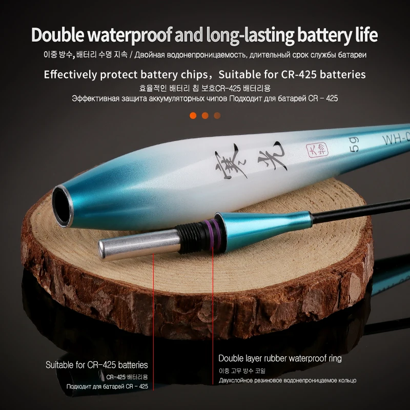 Boya eléctrica CR425 – Flotador luminoso de plomo para pesca profunda - imagen 3