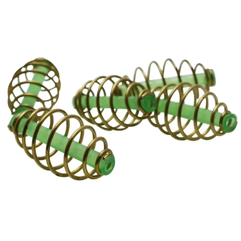 10 Uds. Método en línea para pesca de carpa, alimentador de resorte, jaulas para cebo grueso, aparejos terminales, 3 tamaños, alimentador de resorte para pesca, jaula para cebo de pesca - imagen 5