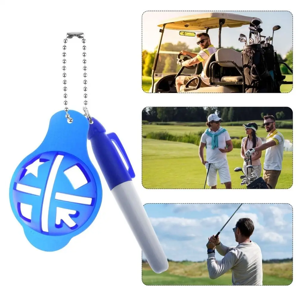 Marcador de líneas para golf reutilizable con plantilla y rotulador - imagen 3