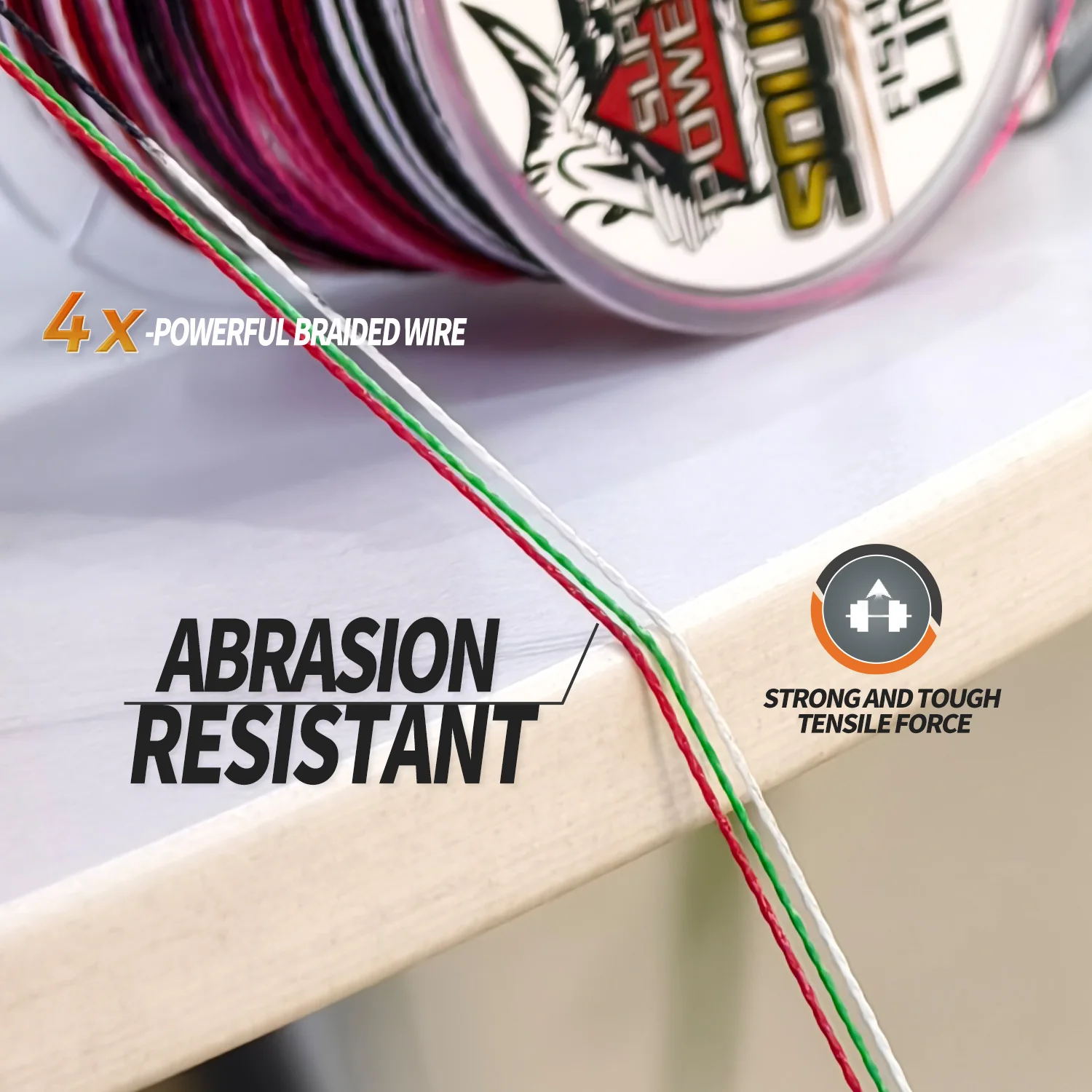 Sougayilang-sedal de pesca trenzado de PE, 4 hebras, 100M, multifilamento, herramienta de sedal de pesca de carpa, pesca de lubina, línea de PE - imagen 2