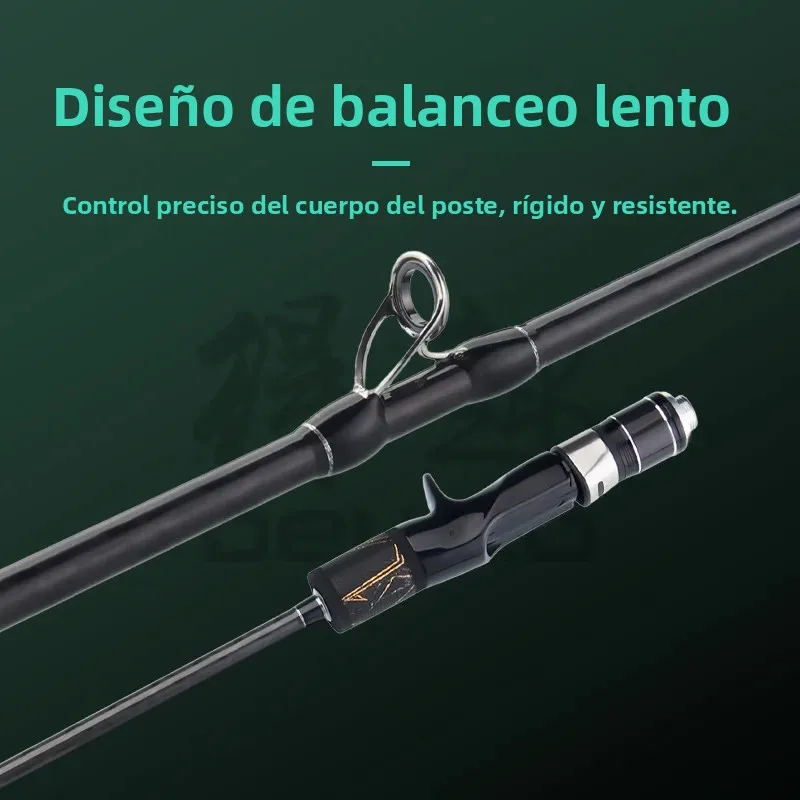 Caña DEUKIO Slow Jigging 1,8m – Guías Fuji O, carbono para barco - imagen 4