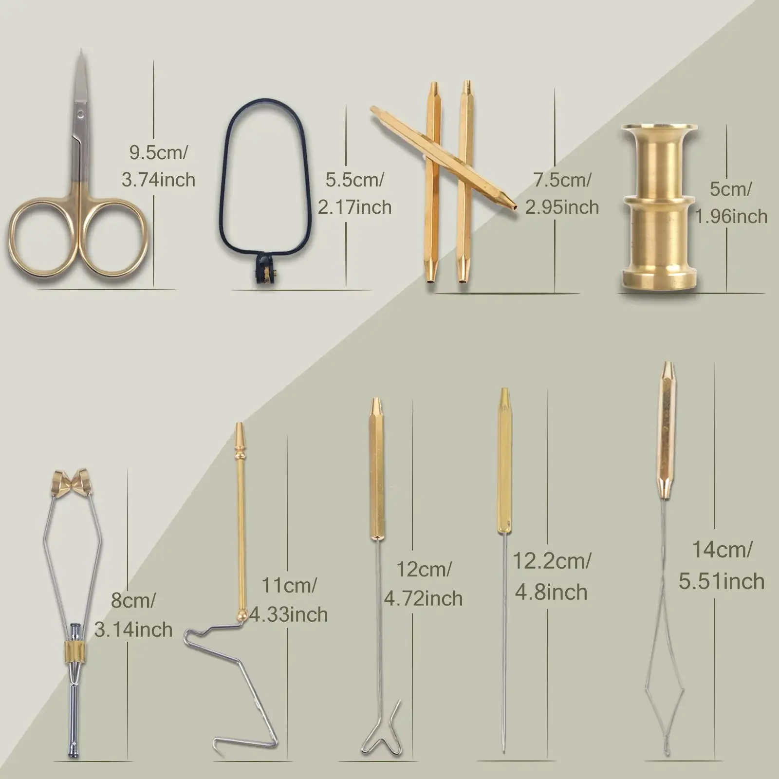 Kit de atar moscas Maximumcatch – Herramientas de latón con bolsa - imagen 3