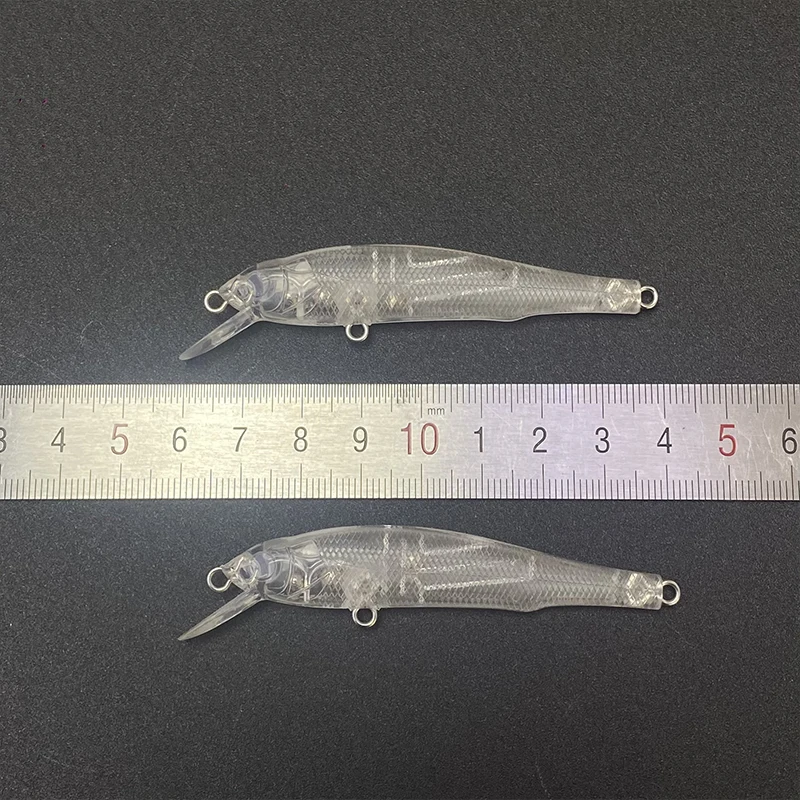 Pececillo de hundimiento sin pintar, 50 piezas, 70mm, 4g, Cuerpo en blanco de plástico Isca, cebo de pesca de carpa Artificial, espacios en blanco 9096 - imagen 5