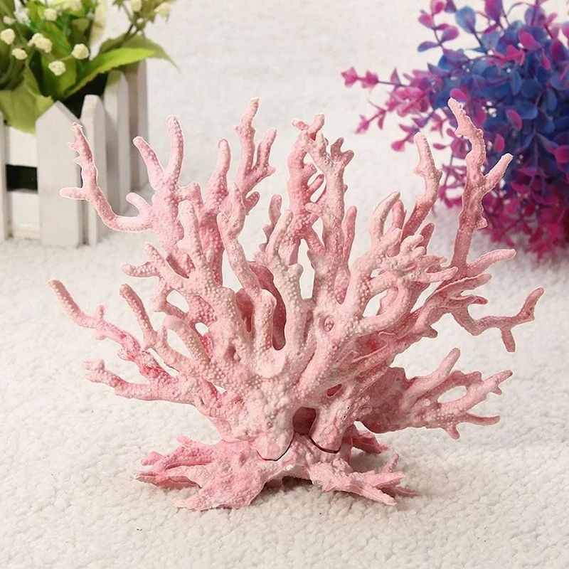 Decoraciones para pecera Artificial coralina, plantas de plástico artificiales para acuario, adornos de Coral, paisaje de acuario - imagen 2