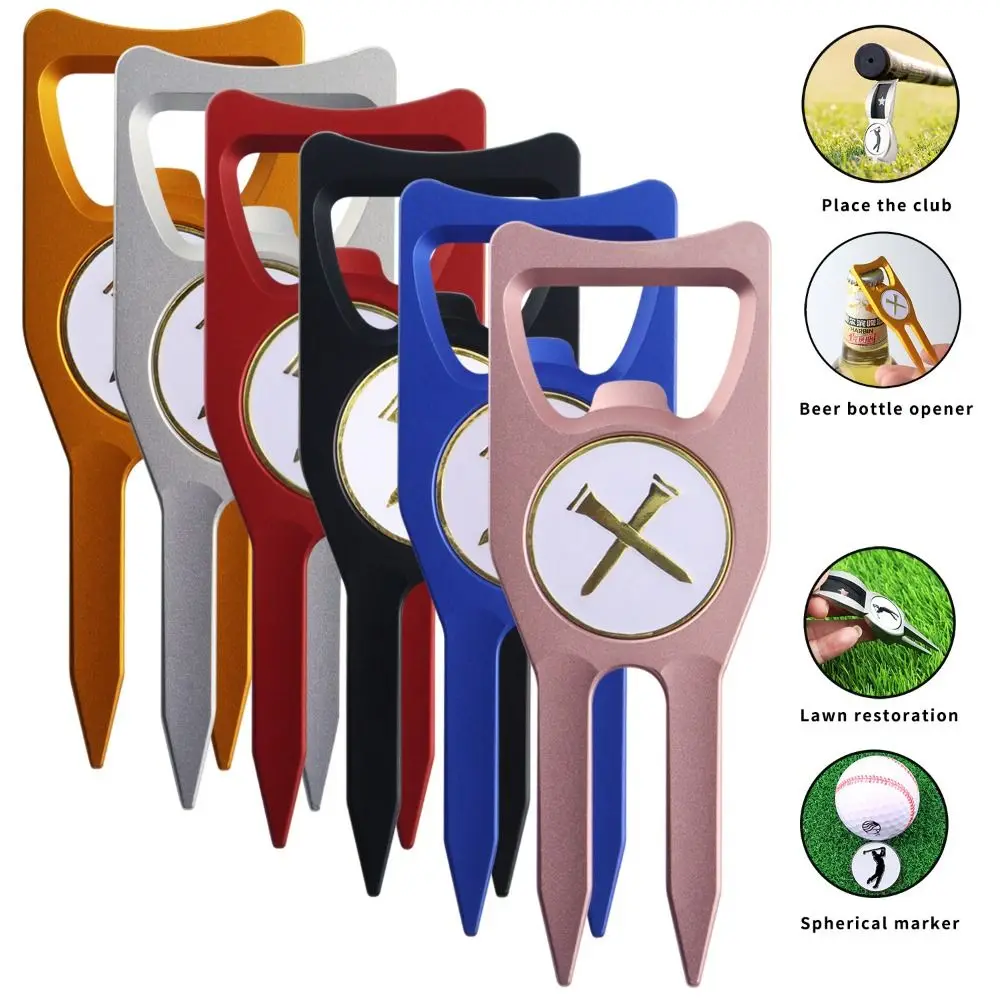 Horquilla de Golf de aleación de Zinc, posición precisa, multifunción, verde, Divot, cómoda, ergonómicamente diseñada - imagen 2