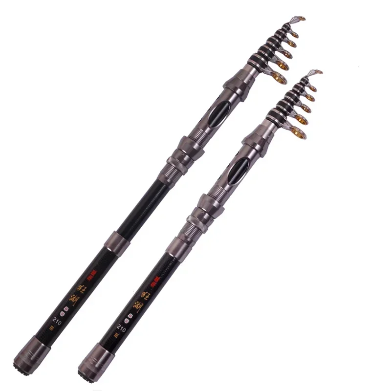 Caña de pescar telescópica ultraligera, cañas de pescar portátiles, alimentador de carpa, corriente de viaje, caña de mano para lago, exterior, 1,5-2,4 m - imagen 2