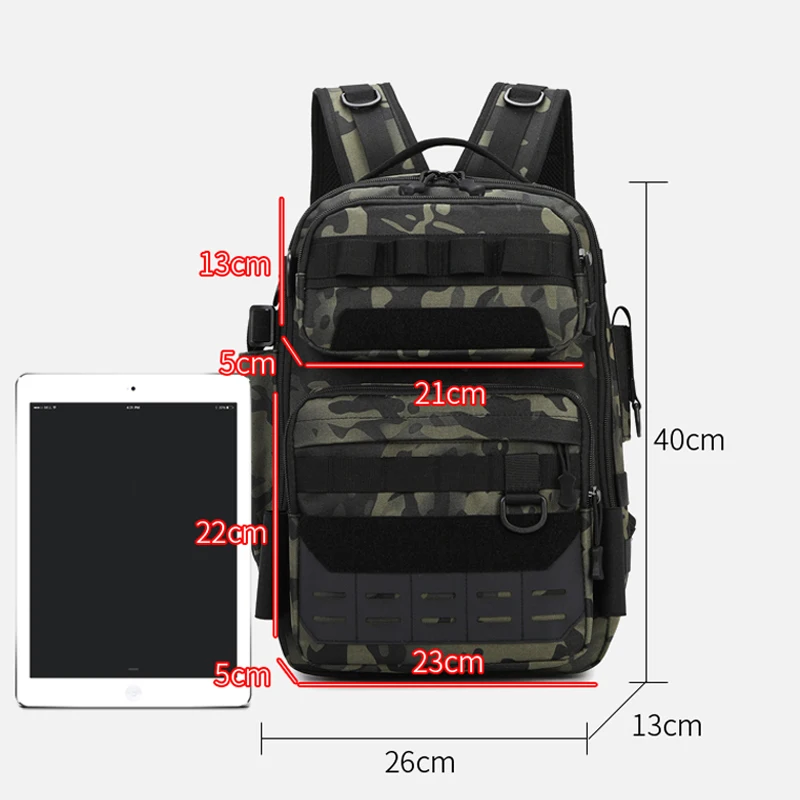 Mochila de pesca portacañas gran capacidad – Táctica para exterior - imagen 2