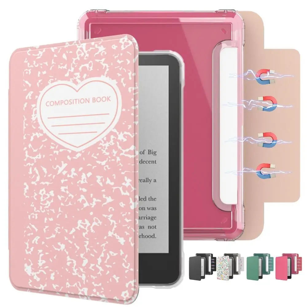 Funda acrílica desmontable con soporte para Kindle Paperwhite 12.ª gen