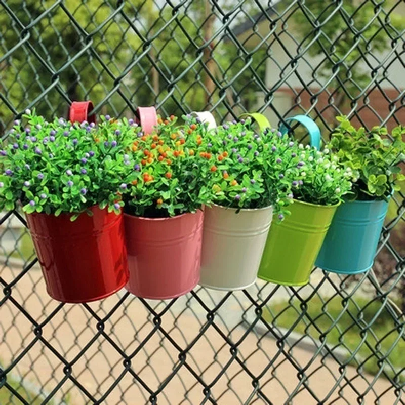 Soporte hierro macetas pared con gancho y colgante uñas - imagen 4