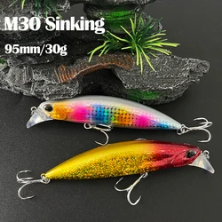 Jerbait hundimiento rápido 95 mm para lubina y trucha