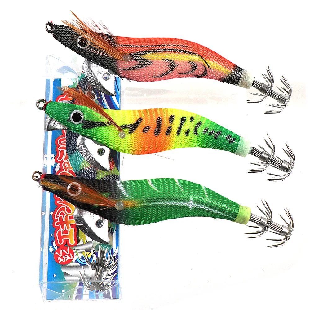 2.5 #   3.0 #   3.5 #   Plantilla de calamar, señuelo de pesca duro, camarones, gambas, brillo luminoso en la oscuridad, Biat Artificial para sepia, pulpo - imagen 5