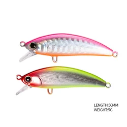 Jerkbait pececillo para trucha: señuelo hunde 50mm 5g de acción