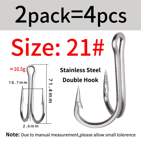 4 Hooks Size 21