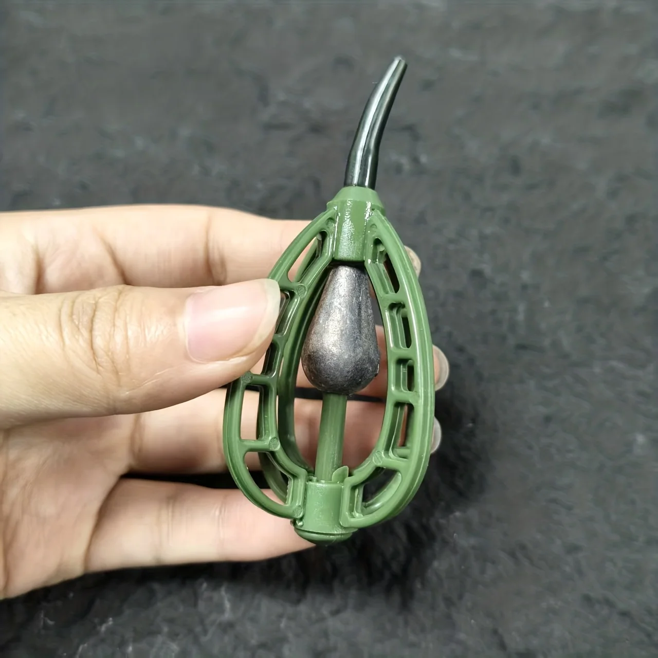 Alimentador de pesca europeo de 20G/30G/40G, plomo ponderado con dispensador de cebo, sistema de alimentación antienganches de fundición larga, 1 ud. - imagen 2