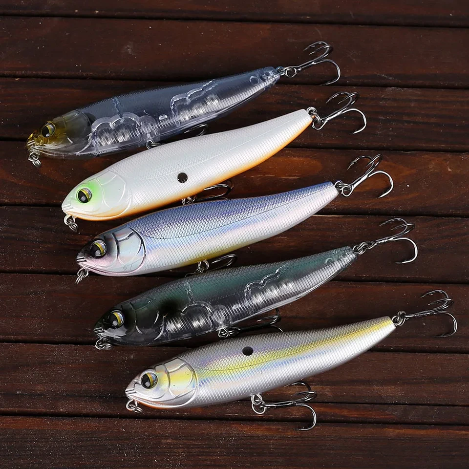 WALK FISH 1 Uds 100mm 14,5g Topwater lápiz superficie señuelo de pesca caminar el perro Artificial agua salada cebo duro lubina andador de plástico - imagen 5