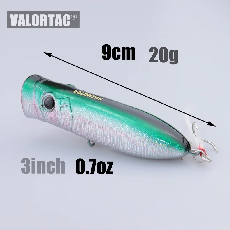 9cm 20g pesca popper tamaño minio popper señuelo de pesca wobblers boca grande top agua wobblers cebo artificial tapones señuelos - imagen 2