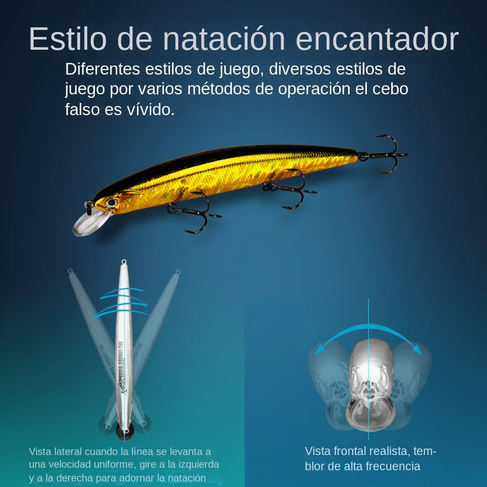 BEARKING 13cm 21g SP profundidad 1,8 m Señuelos de pesca superiores Wobbler cebo duro calidad profesional minnow para aparejos de pesca - imagen 3