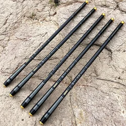 Caña feeder telescópica de carbono para pesca carpa viaje