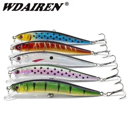 Señuelos Topwater Minnow Wobbler Kit para Pesca Lubina Carpa