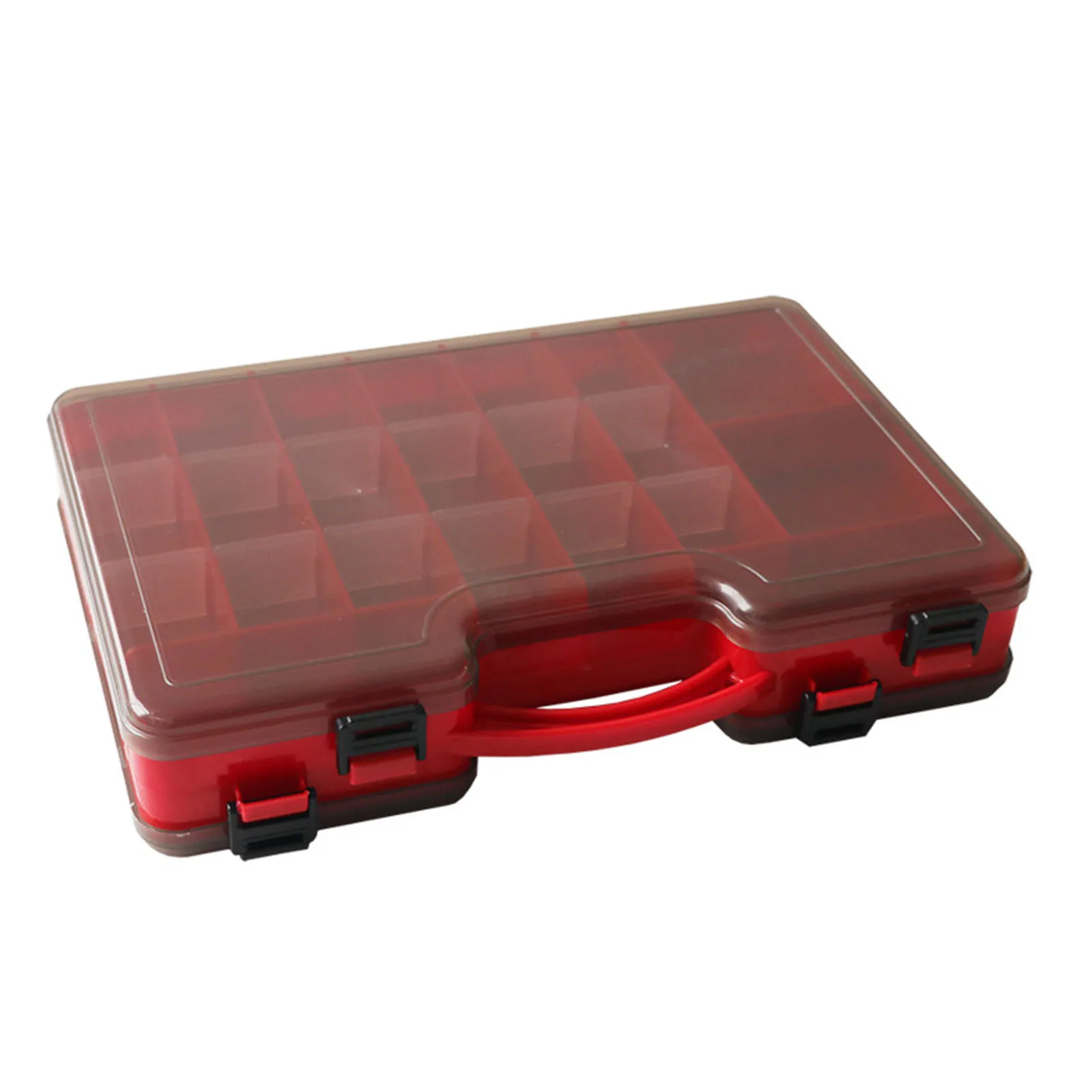 Caja de señuelos de pesca transparente, estuche de almacenamiento de anzuelos de pesca de diseño compacto para piscina, mar, estanque, río - imagen 5