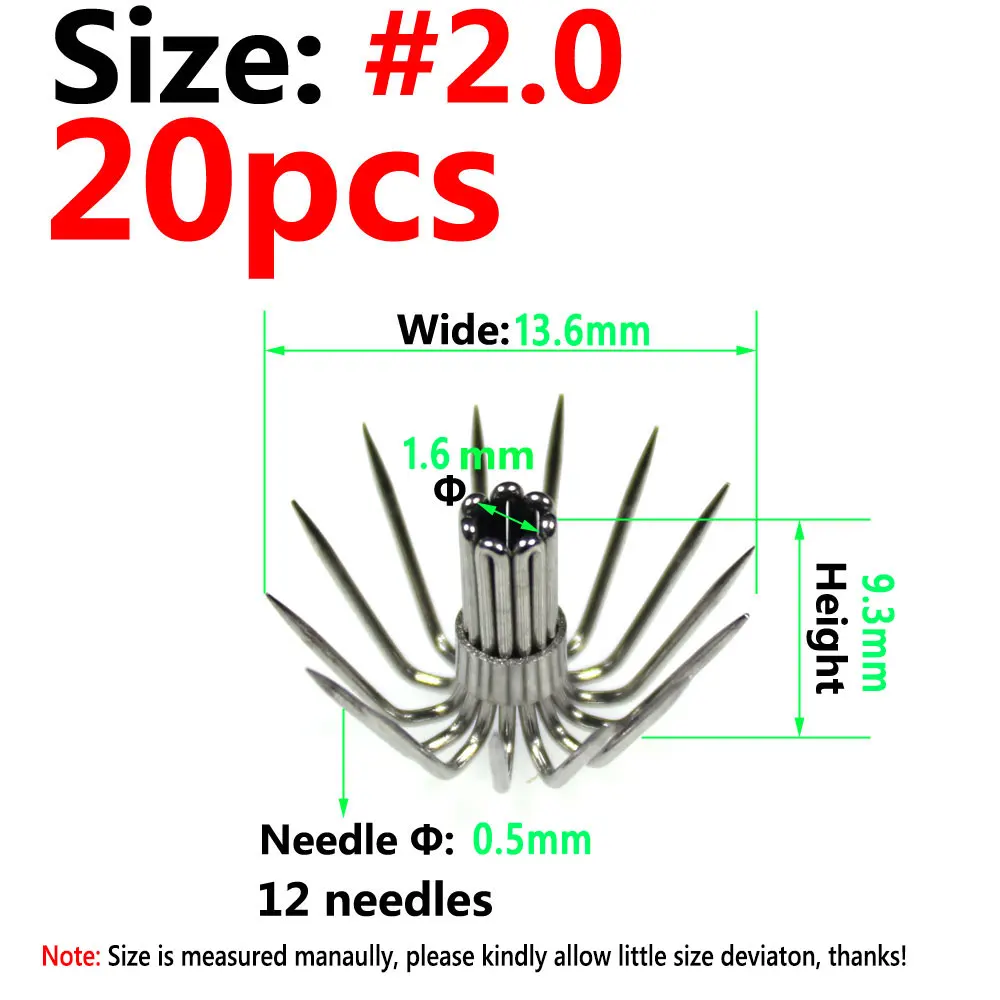 20pcs size 2.0