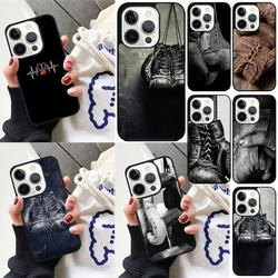 iPhone Funda suave con estampado guantes boxeo 15 14 13 12 11 Plus