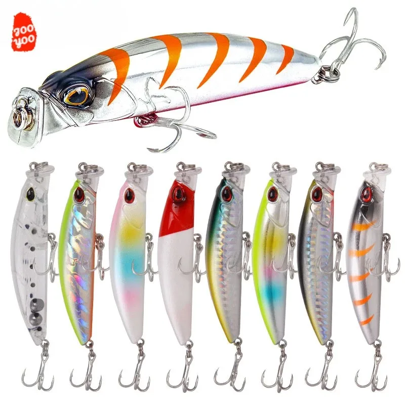 1 unidad de Mini pececillo Wobblers de 10g/8 CM, Señuelos de Pesca flotantes, Crankbait, Swimbait duro Artificial, señuelo de pez, Lucio, Wobblers, mar - imagen 5