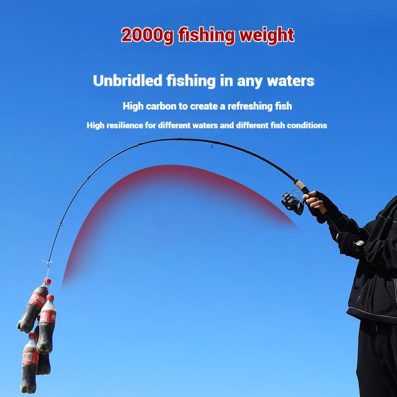 Cañas de pescar de mano de corcho ligeras, caña de pescar de fundición de 1,65 m y 1,8 m, alimentador de carpa, caña de señuelo giratoria - imagen 5