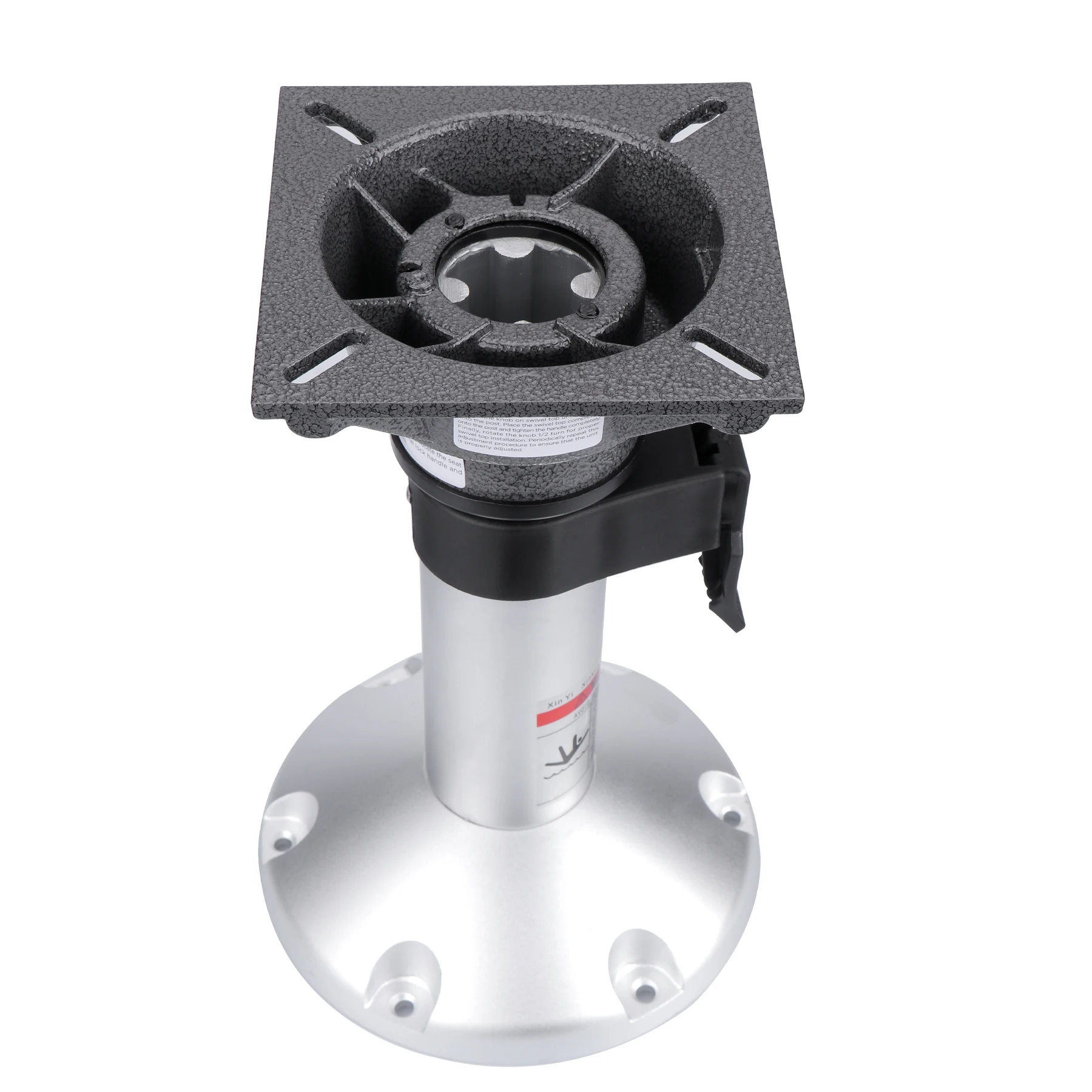 Base de asiento de barco, soporte de Pedestal de aleación de aluminio, ajuste Manual marino, Base de elevación - imagen 3