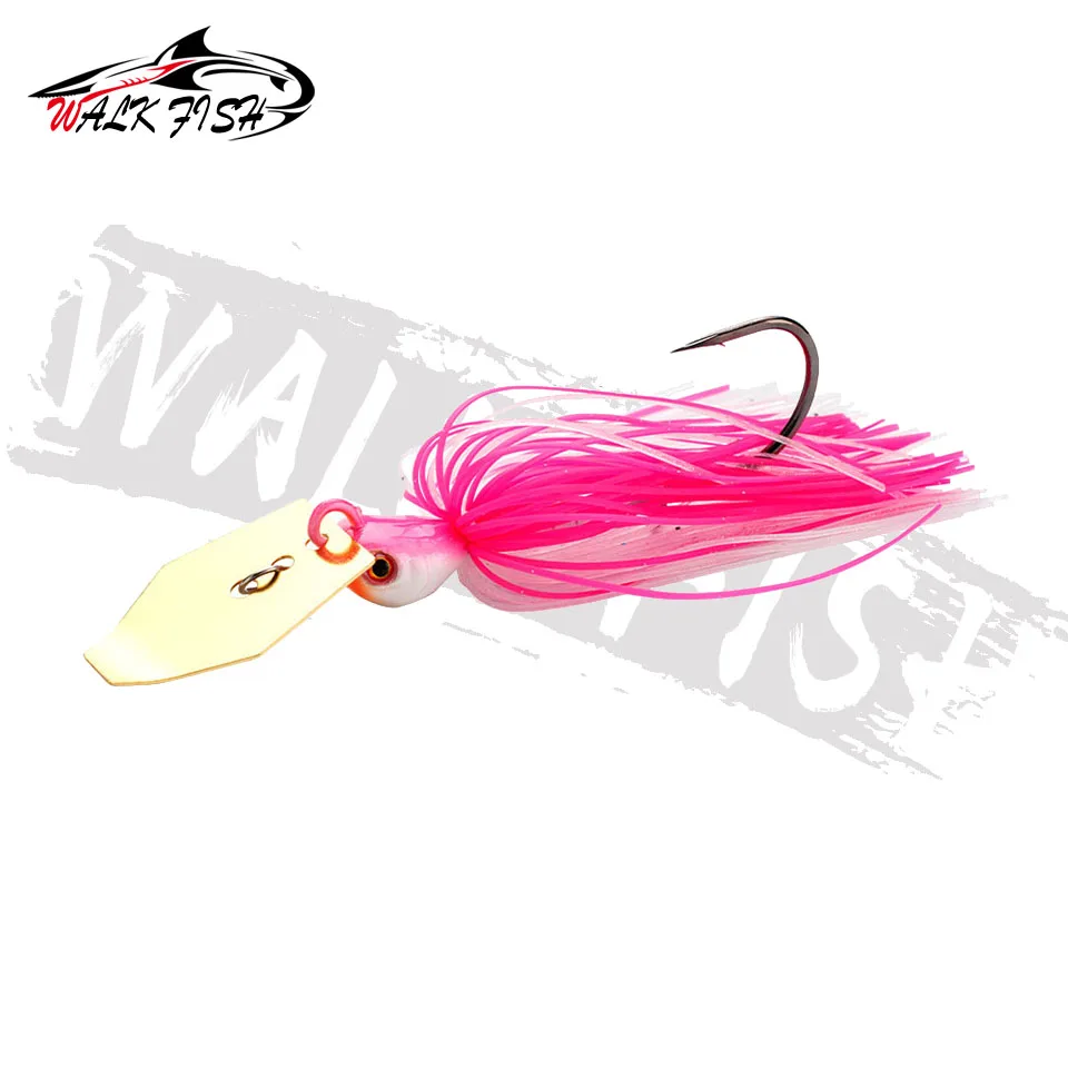 WALK FISH-señuelo de pesca de 14G/18G, cebo giratorio, hoja, Jig, bailarina, Buzzbait, wobbler, chatterbait para lubina, walleye - imagen 2
